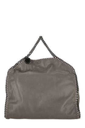 Grey faux-leather large Falabella foldover tote Stella Mc Cartney | 234387W91321220